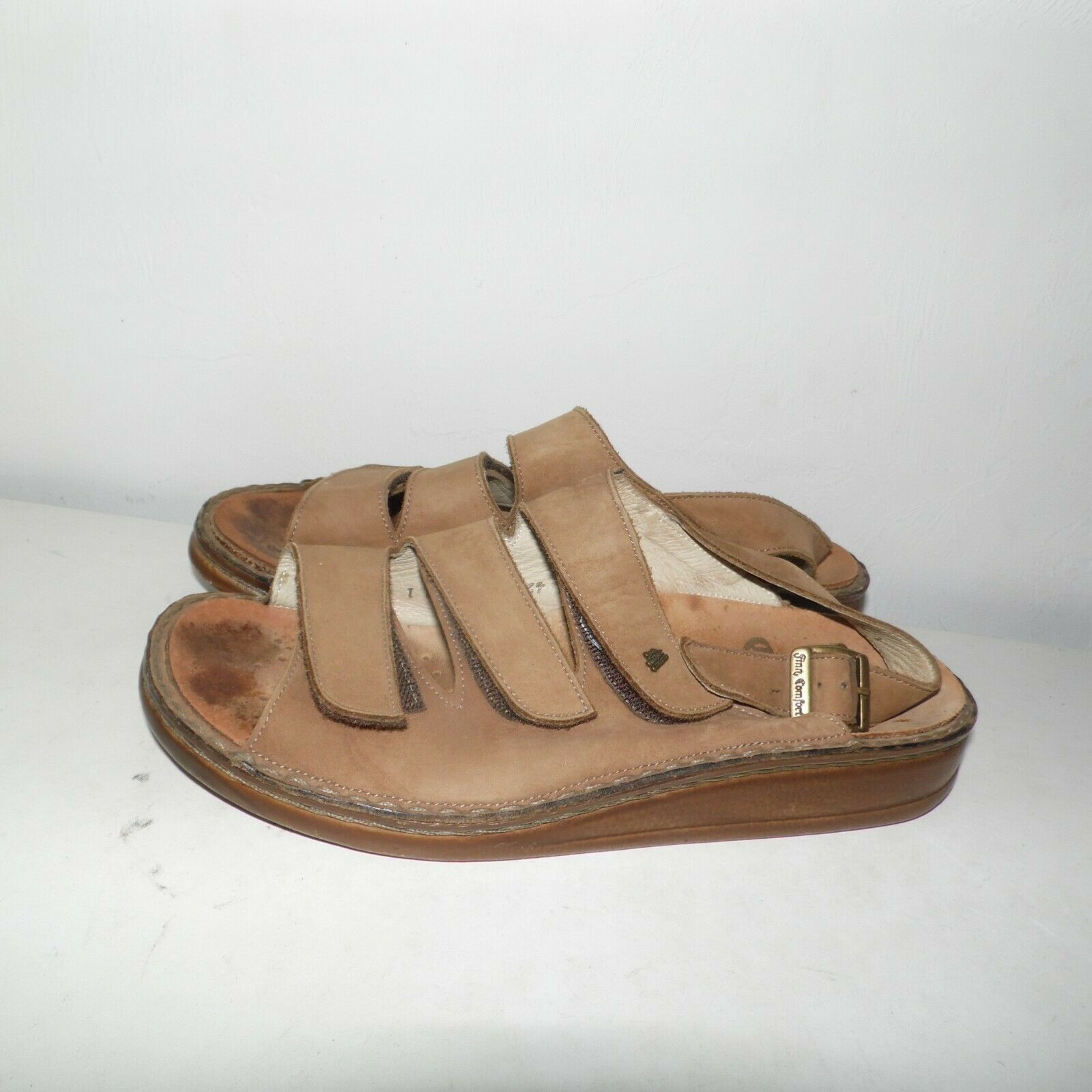 Finn Comfort Germany Sylt 3 Strap Leather Sandals Men's size 42 US 9 ...