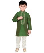 Niños Kurta Pijama Sherwani Mehendi Fiesta Salwar Kameez Conjunto Disfra... - $42.89