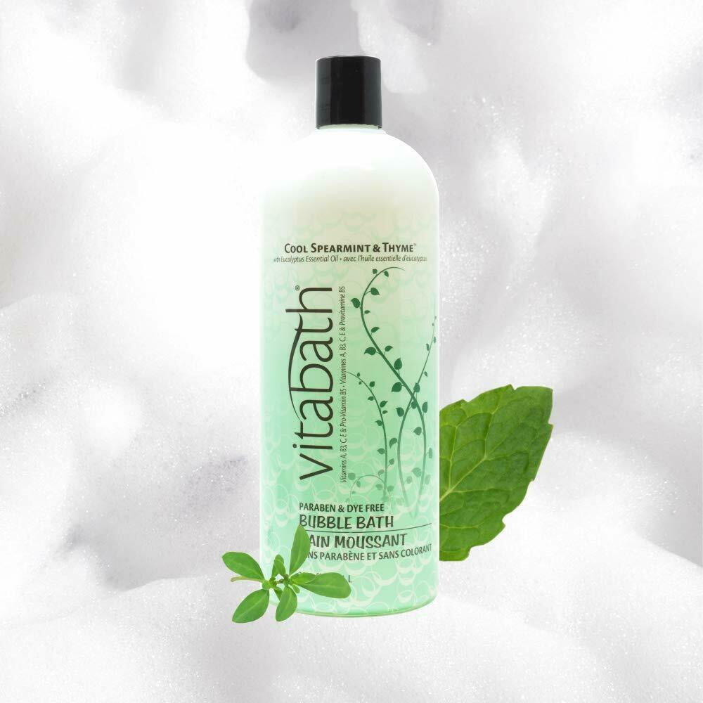 Vitabath Bubble Bath Cool Spearmint And Thyme 33 8 Fluid Ounce Bubble