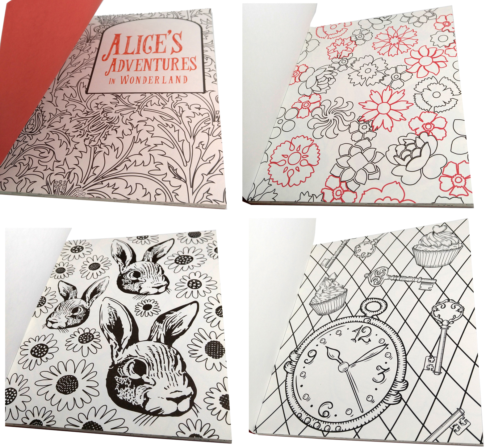 Lewis Carroll Book Alice in Wonderland Coloring Book by Victoria