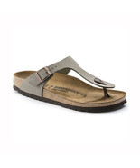 BIRKENSTOCK Gizeh BS Stone Slide Sandals Women&#39;s Narrow Fit Buckle NWT 0... - $83.61
