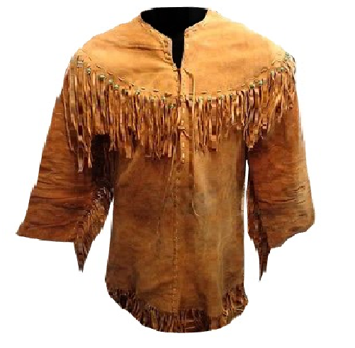 mens buckskin shirt