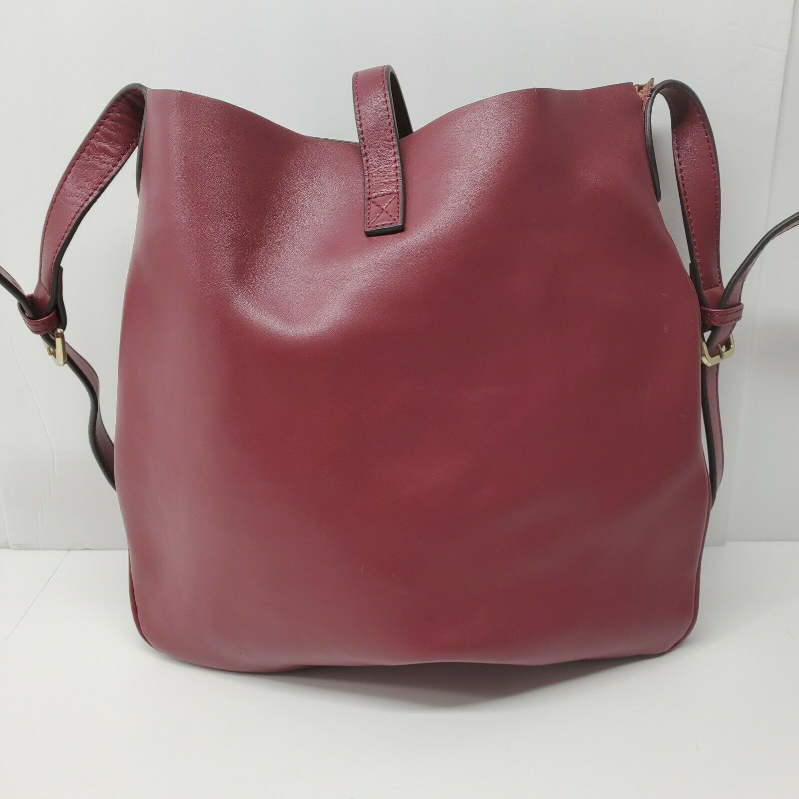 Co-Lab COLAB Christopher Kon Tote Bag Red Leather Handbag Purse Satchel ...