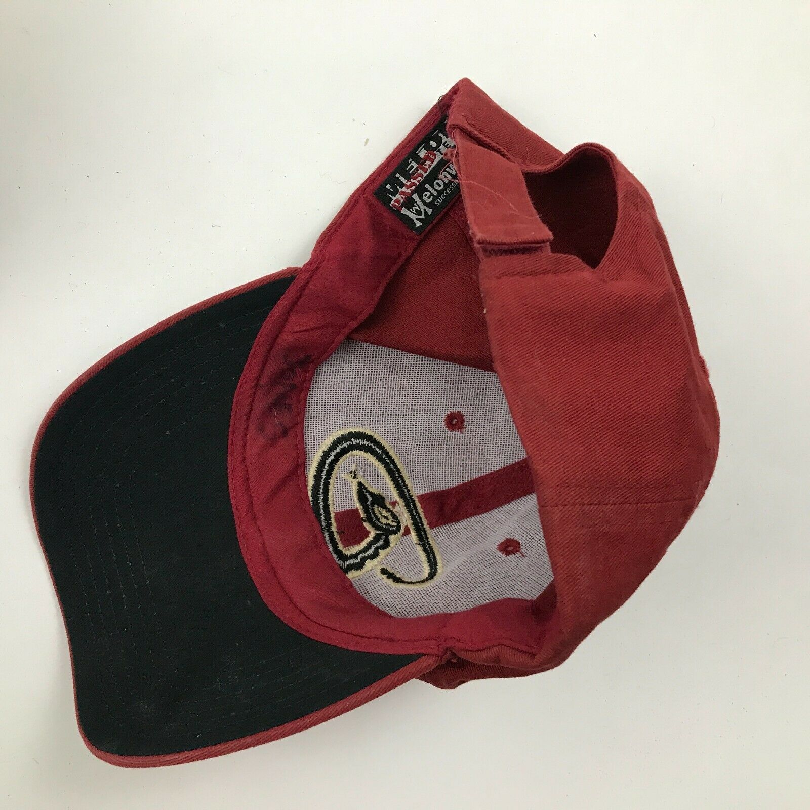 Vintage Arizona Diamondbacks Baseball Cap Hat Size S-m Red Strapback 