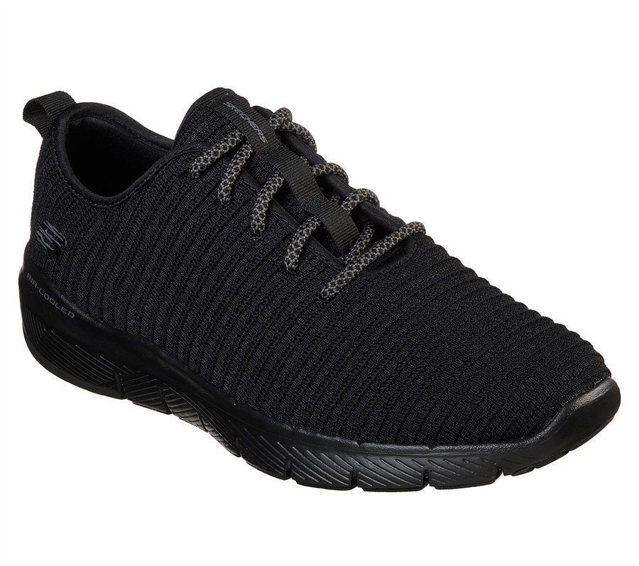 52955 Black Skechers shoes Men Memory Foam Soft Knit Mesh Sport Comfort ...