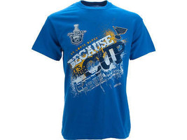ST. LOUIS BLUES REEBOK 2012 SC PLAYOFFS &quot;BECAUSE IT&#39;S THE CUP&quot; T-SHIRT - $17.09
