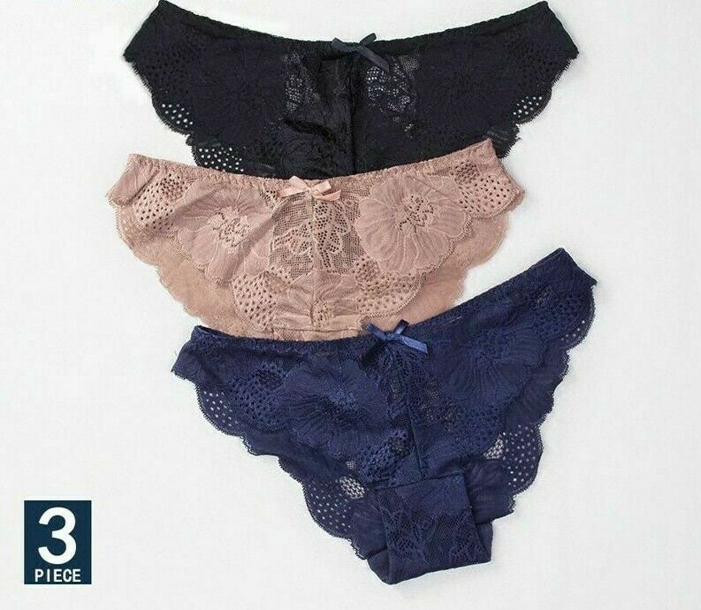 Lace Women's Seamless Underwear Floral Cotton Silk Transparent Bikini Six Ccolor