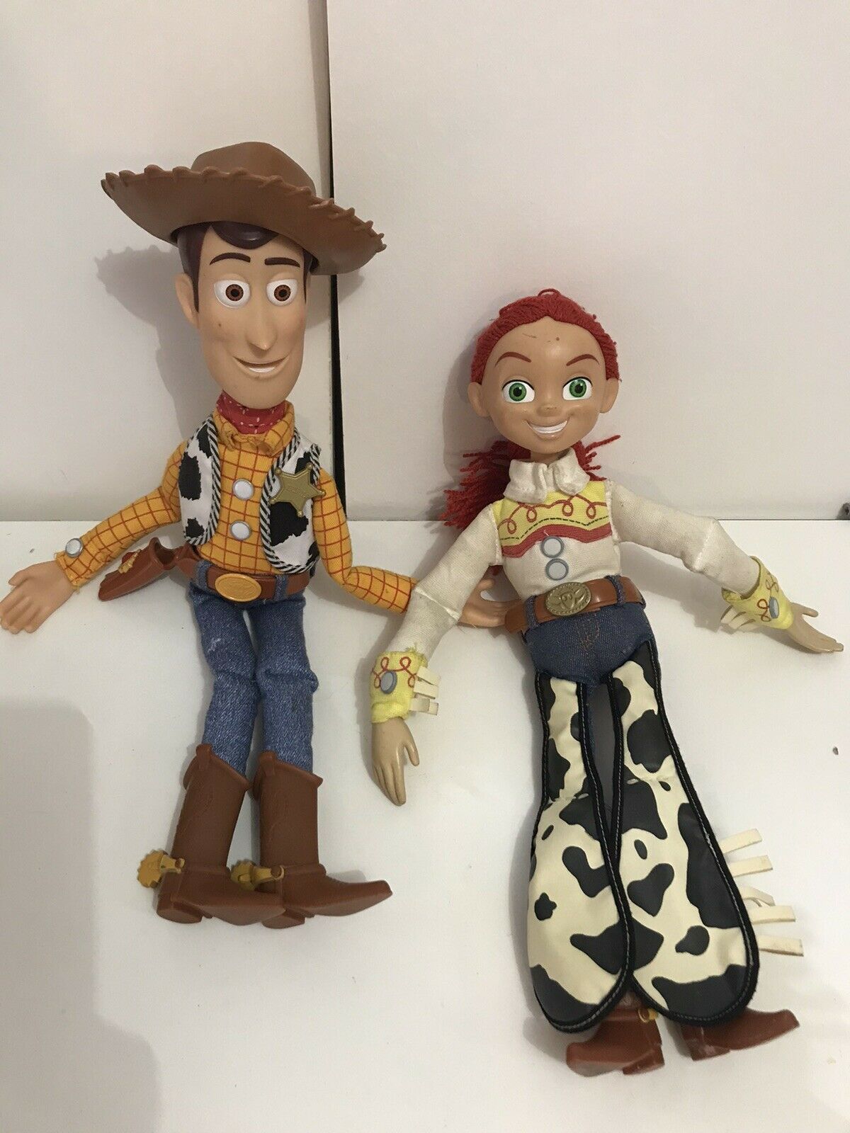 Disney Toy Story Figures Talking Woody and Jessie Pull String Dolls 15 ...