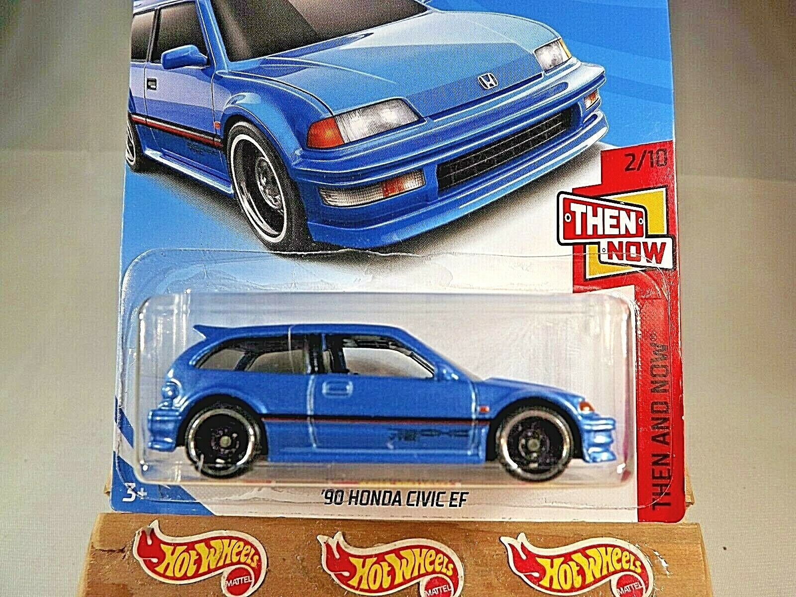 2018 Hot Wheels FKB97 Kmart Exclusive Then And Now HONDA CIVIC EF Blue w/St8 Sp Contemporary