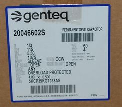 Genteq 20046602S Permanent Split Capacitor Furnace Blower Motor image 3