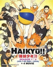 Haikyū!! Season 1 - 4 Vol.1-85 End + 2 Ova + 4 Movie DVD Box Set SHIP FROM USA