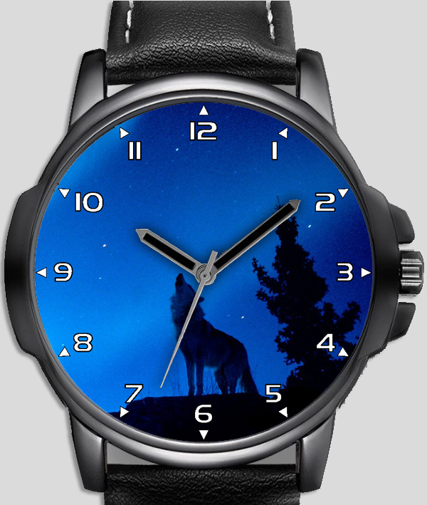 Howl Of The Alpha Wolf Unique Unisex Beautiful Wrist Watch UK FAST