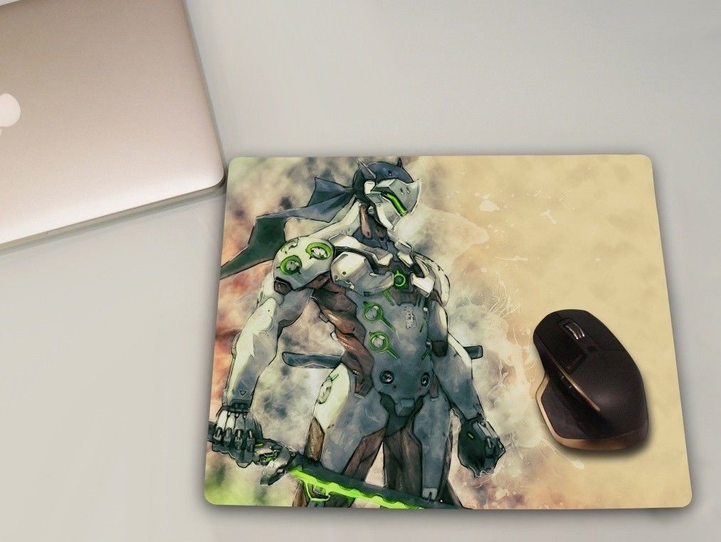 Overwatch Mouse pad Large Gaming Genji Mousepad 38x48cm Keyboard Desk Mat A149 Mouse Pads, Mats