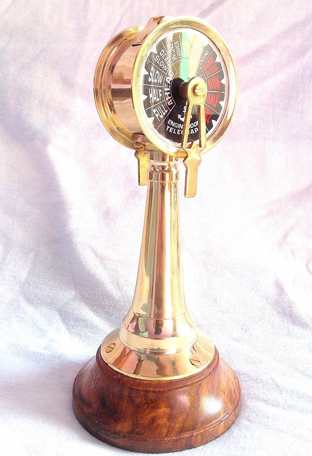 Nautical-Table-Top-Brass-Telegraph-Handmade-Vintage-Ship-Engine-Room-Telegraph