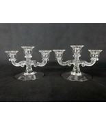 Vintage Cambridge Glass Candle Holder 3 Candle Holder, Elegant Cambridge... - $29.35