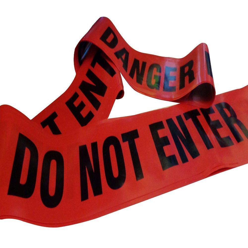 Danger Do Not Enter Novelty Barrier Tape (x20m) - Other