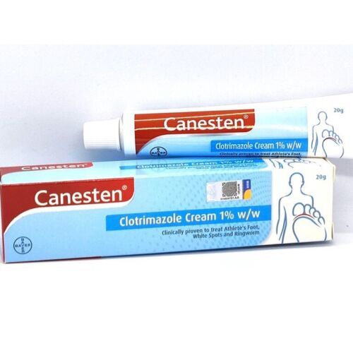 1x CANESTEN Cream 20g Antifungal Athletes Foot Ringworm Jock Itch Nail
