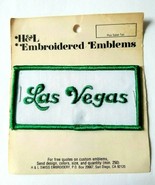 VTG H&amp;L Embroidered Emblems Patch- Las Vegas NV Souvenir Rectangle Green... - $11.14