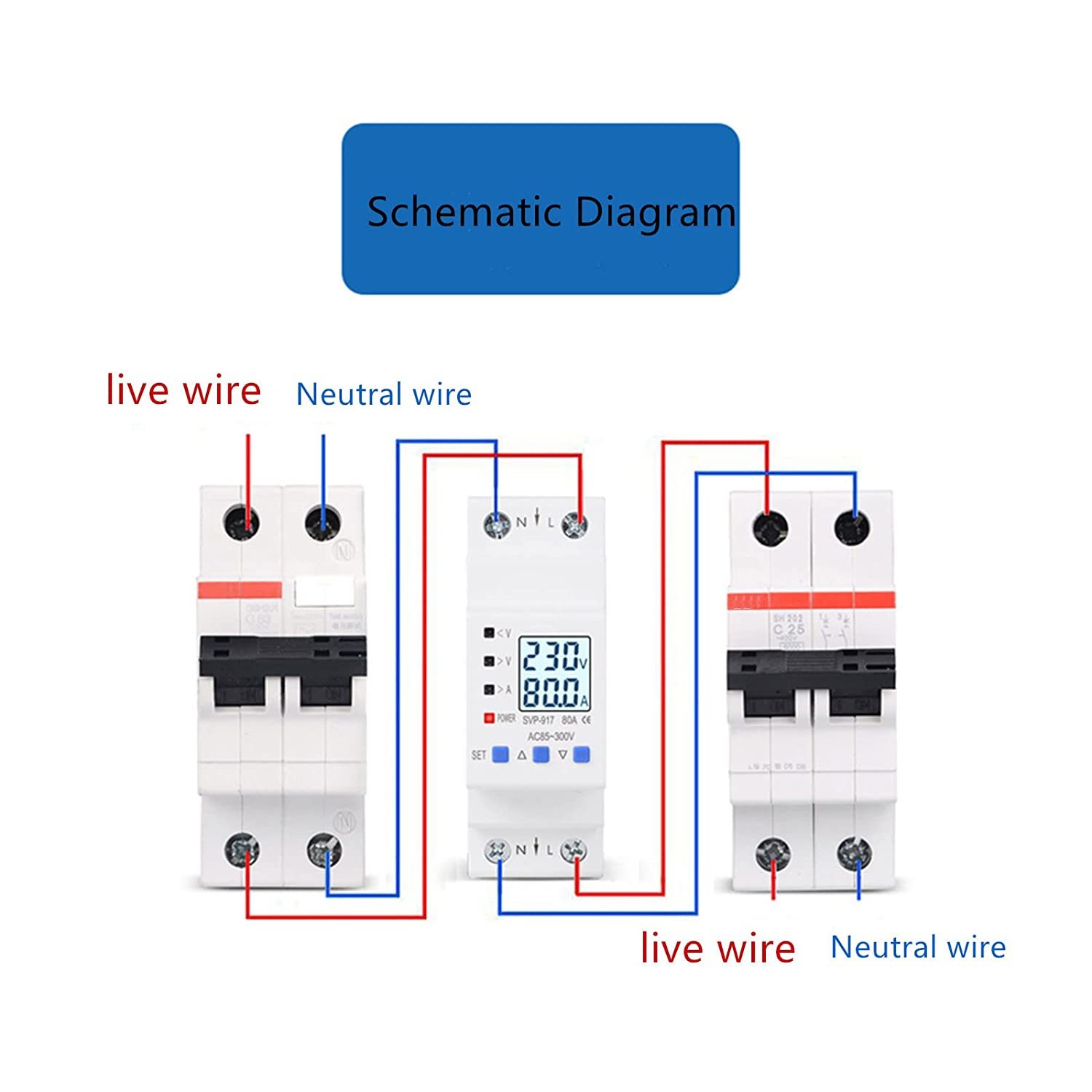 Circuit Breaker Air Circuit Breaker Single Phase Din Rail KWH Energy