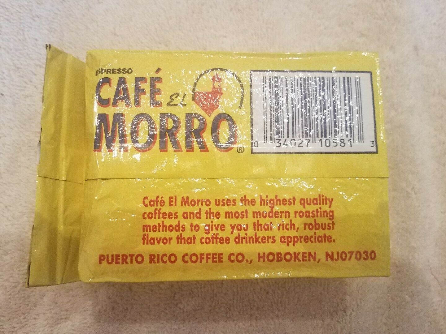 Cafe El Morro Coffee Espresso 100 pure 6 oz quality coffee New sealed Ground Coffee