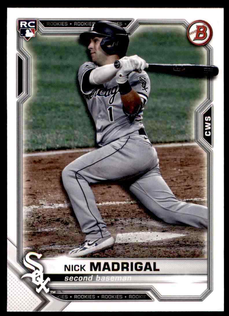 2021 Bowman Nick Madrigal Rookie 77 And 50 Similar Items