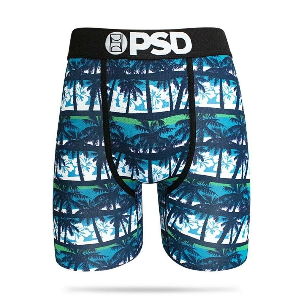 Psd Palmiers Arbres Blvd Hibiscus Fleurs Athlétique Caleçon Boxer Sous-Vêtement - Underwear
