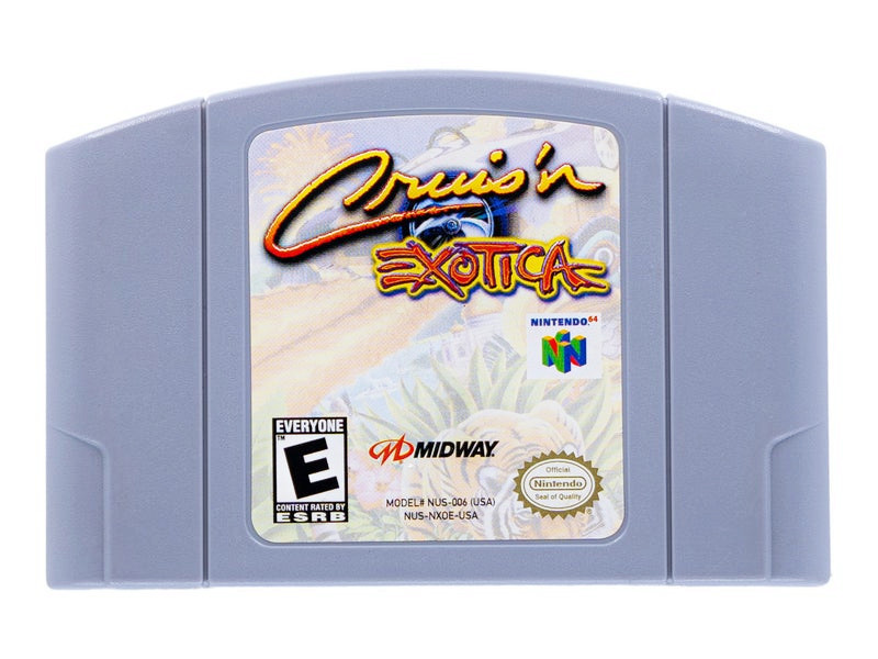 Cruis'n Exotica Game Cartridge For Nintendo 64 N64 USA Version