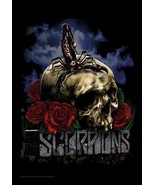 Scorpions Poster Flag Skull And Roses - $14.99