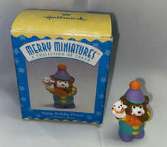Hallmark Merry Miniatures Happy Birthday Clowns #3 in Series 1997 Mini - $12.19