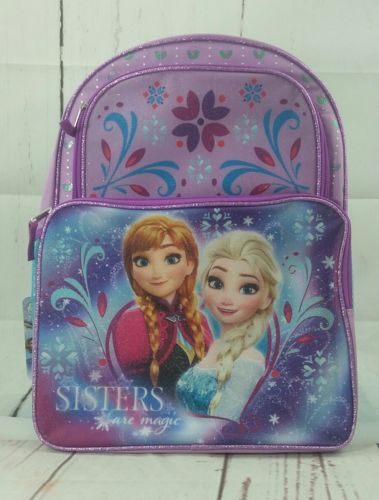 Disney Frozen Backpack Princess Elsa Anna Olaf Girls Pink Purple NWT