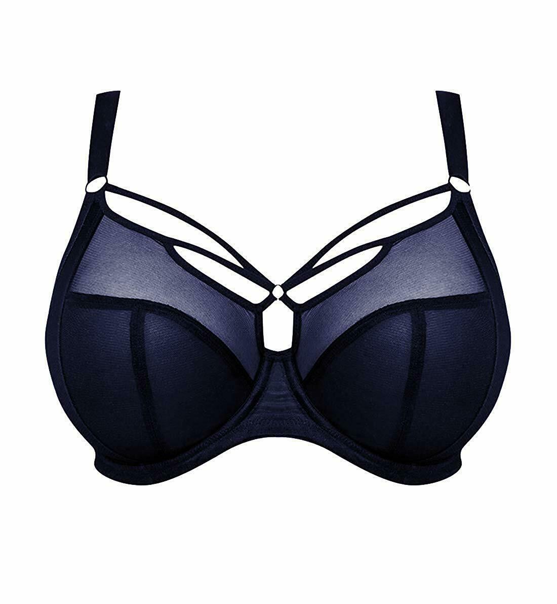 Elomi NAVY Sachi Underwire Plunge Bra, US 40DDD, UK 40E - Bras & Bra Sets