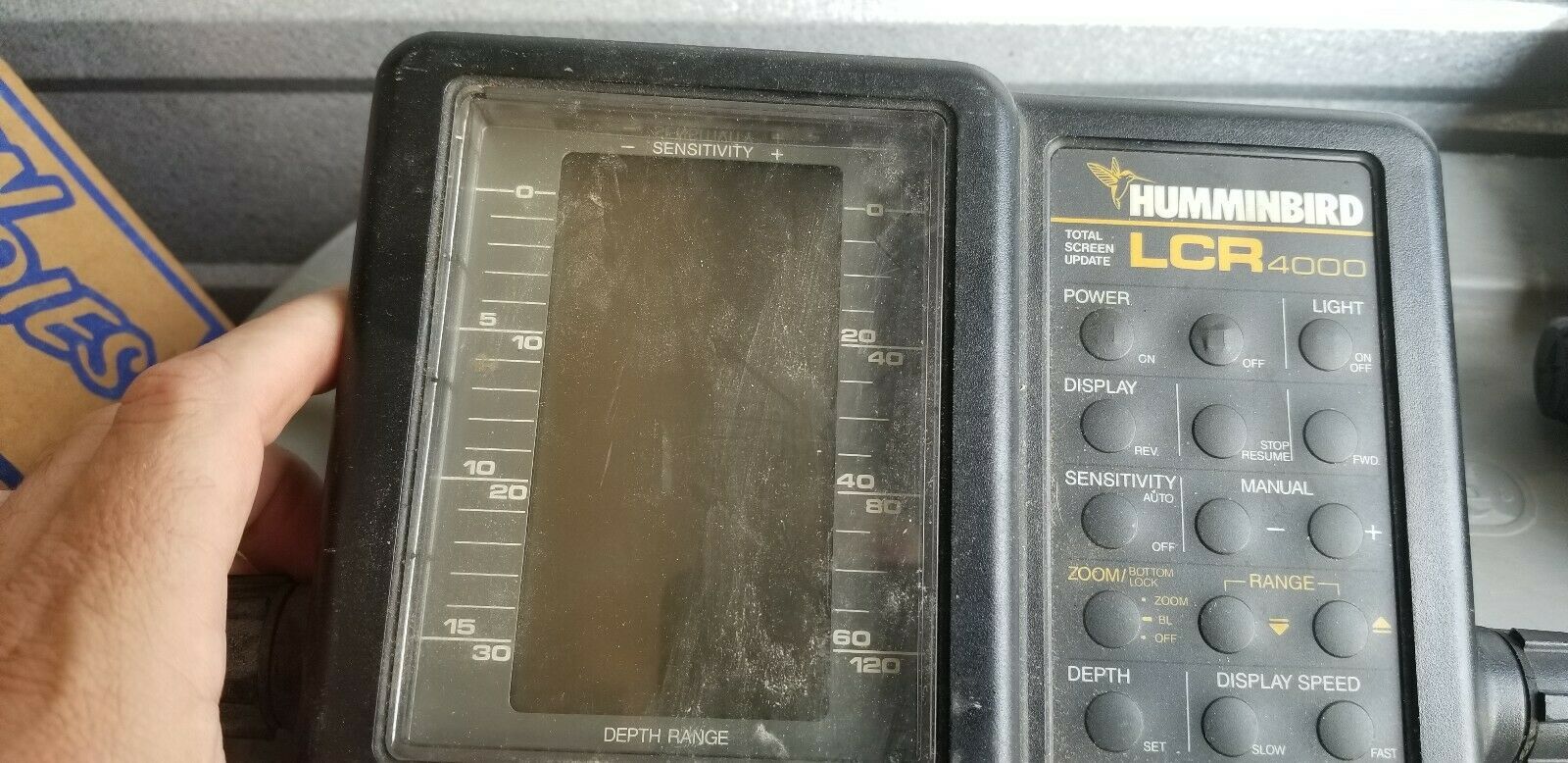 HUMMINBIRD LCR 4000 DEPTH FINDER FISH FINDER UNTESTED FOR PARTS
