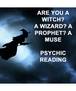 PSYCHIC READING ARE YOU A WITCH? WIZARD? PROPHET? GIFTED? 99 yr Witch C... - $23.91