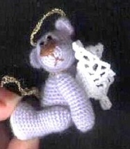 BLUE ANGEL Miniature Crochet Bear Pattern by Edith Molina-Amigurumi PDF Download - $6.99