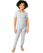 Kids T-Shirt &amp; Jogger Striped Pajama Set Soft Stretch Gray - Roudelain L... - $12.64