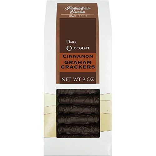 Philadelphia Candies Cinnamon Graham Crackers, Dark Chocolate Covered 9 Ounce Gi