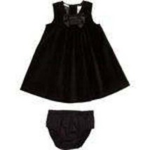 Girls Dress Carters Black Sleeveless & Bloomers 2 Pc Aline Velvet Party- 3 mths - $19.80