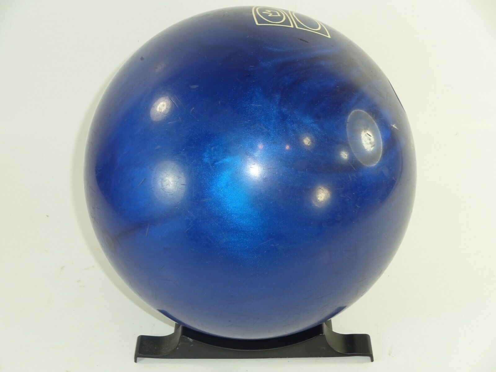 Vintage Brunswick Axis Blue Bowling Ball ~ 14 Lbs Balls
