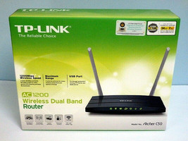 TP-Link Archer C50 AC1200 Wireless Dual Band WiFi Router IPV6 Ready - $26.98