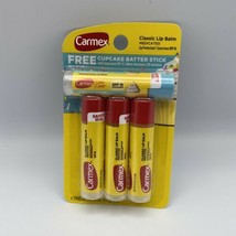 Carmex Medicated Classic Lip Balm Cupcake Batter Stick set of 2 packs - $9.70