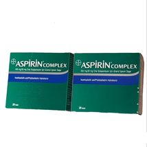 2 Pack x Aspirin 500 mg / 30 mg Complex BAYER 20 sachets x 2 Exp. 09/2023 - $32.67