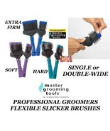 MGT FLEXIBLE SLICKER BRUSH Regular or Wide FLEX Hair Coat De-Shed Pet Gr... - $14.99+