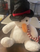 Vintage Dan Dee Snowman Plush Christmas Holiday Stuffed Animal Toy 9 Inches - $12.25