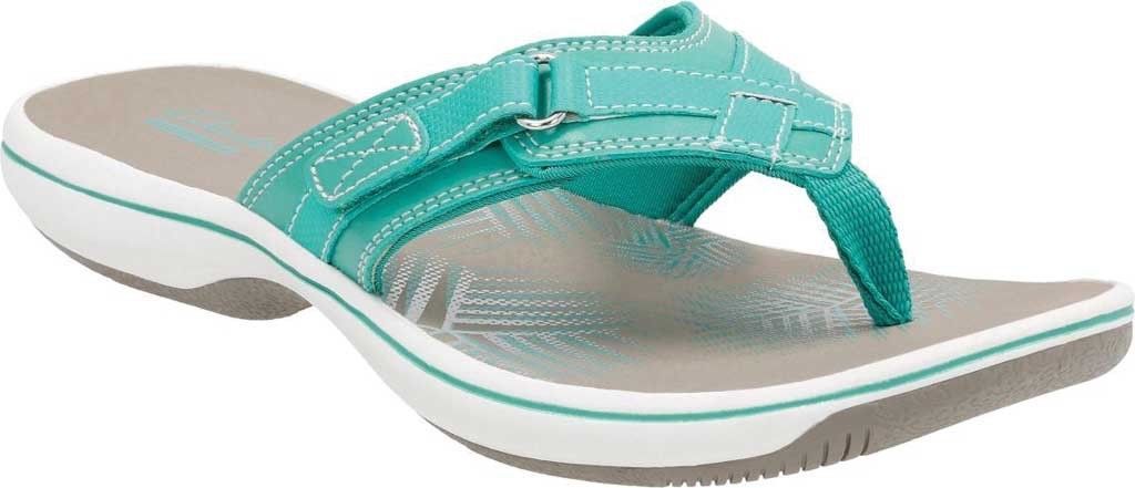 Clarks Breeze Sea Flip Flop (Womenâs) $55 in Turquoise - NEW - sandals - Sandals & Flip Flops