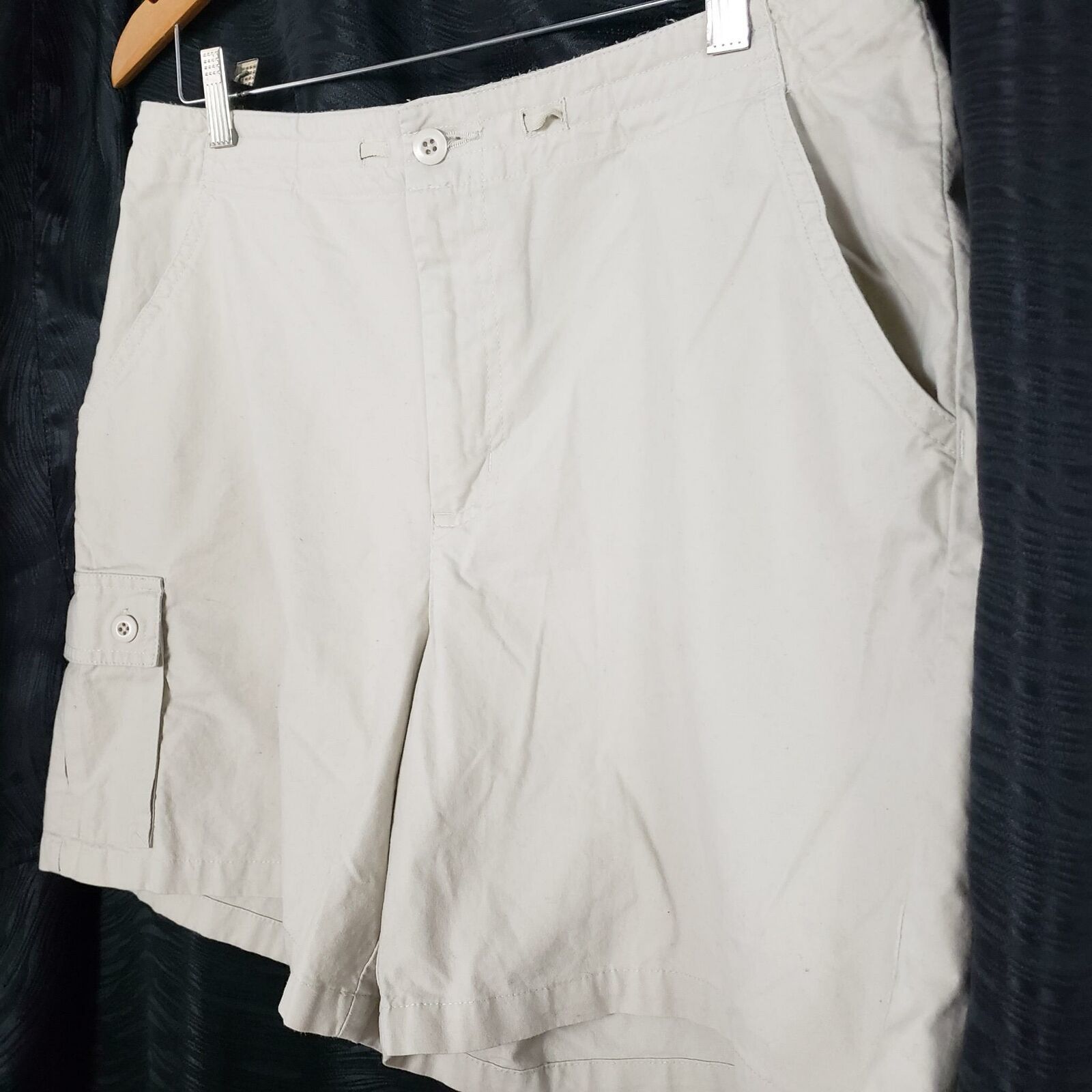 Weatherproof Co Cargo Shorts Women's Size 16 Khaki's Cotton Mid Rise ...