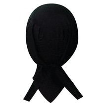 Black Skull Cap Hat Doo Rag Biker Bandana Terrycloth Sweatband - $7.95