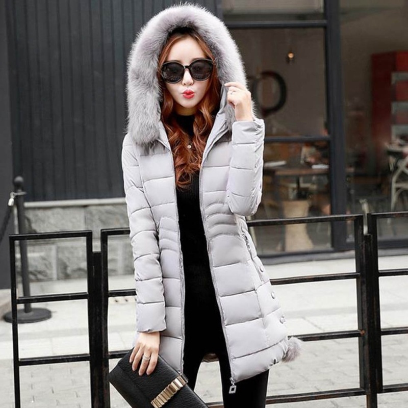 Women Elegant Winter Long Sleeves Jacket Warm Outerwear Down Coat Multi Colors P
