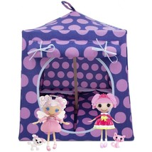 Purple Toy Tent, 2 Sleeping Bags, Polka Dot Print for Dolls, Stuffed Animals - $24.95