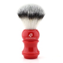 New Luxury Shaving Brush for Men, Heavy Resin Base + Synthetic Hair, Red... - $27.99