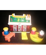 BOYS &amp; girls look ~Fisher Price Little People On the Go SCHOOL Set  CLEA... - $8.90